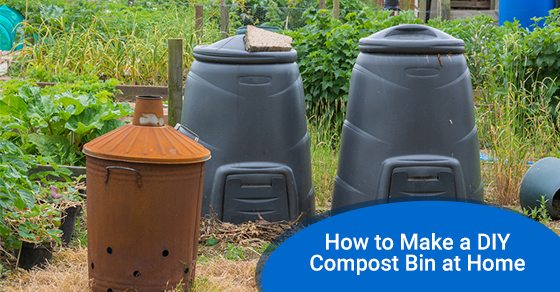 home area with a compost bin home area with a compost bin
