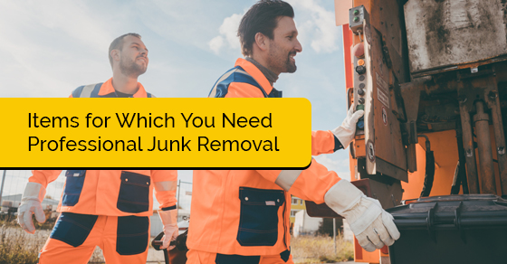 Items for Which You Need Professional Junk Removal Items for Which You Need Professional Junk Removal