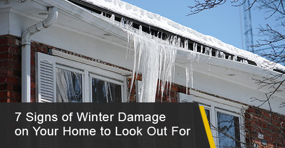 Signs of winter damage on your home to check out for